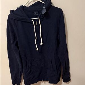 Hollister Dark Blue Zip-Up Sweater